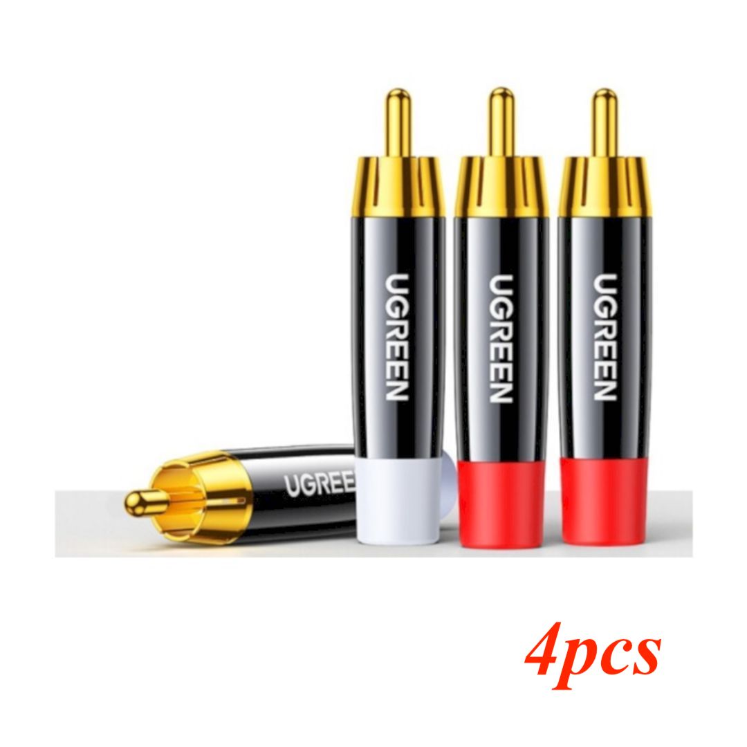 Ugreen 60381 4pcs RCA Welded DIY Connector 4-pc/bag đầu hàn hoa sen AV203