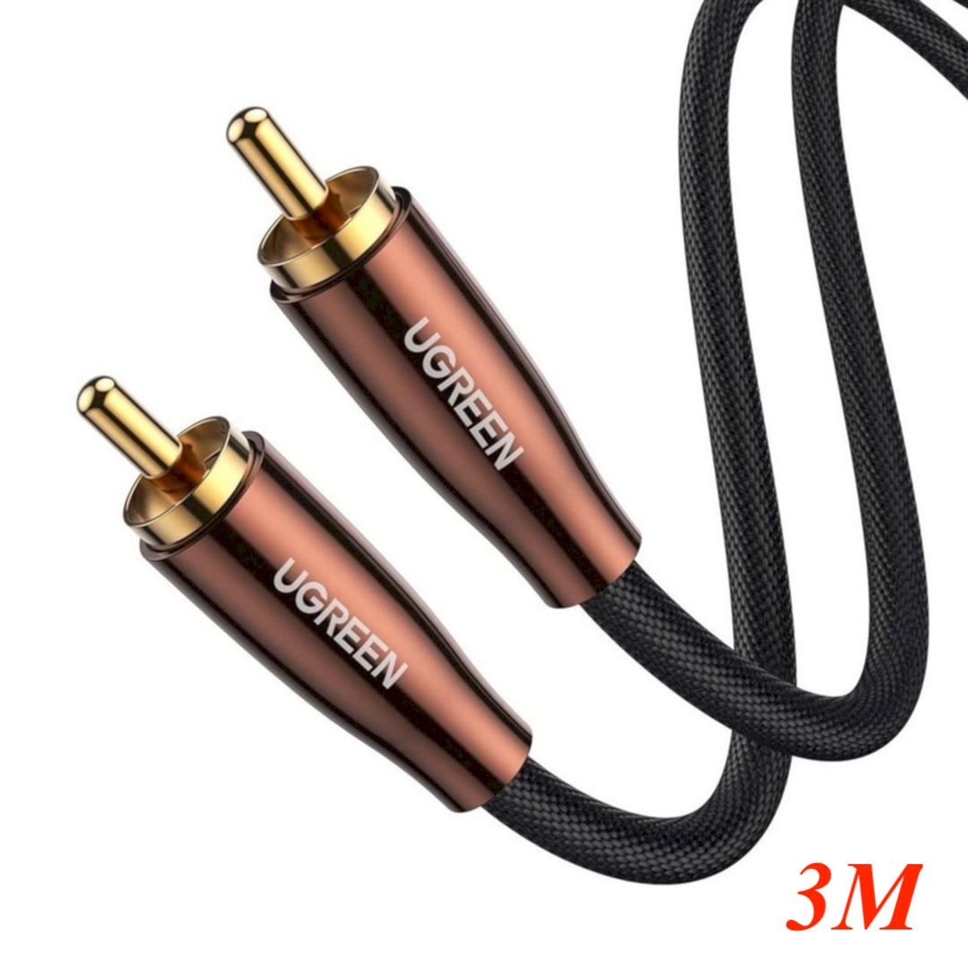 Ugreen 40299 3M RCA Coaxial Cable OD5.5mm Metal shell gold plated AV155