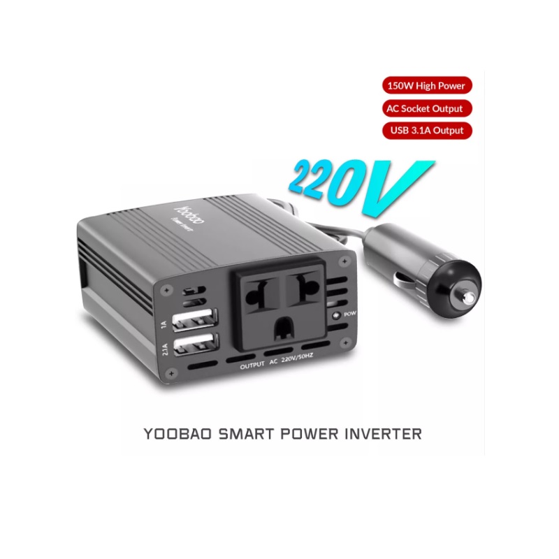 Yoobao 88366 Yb007 cục đổi điện xe ô tô ra điện 220V