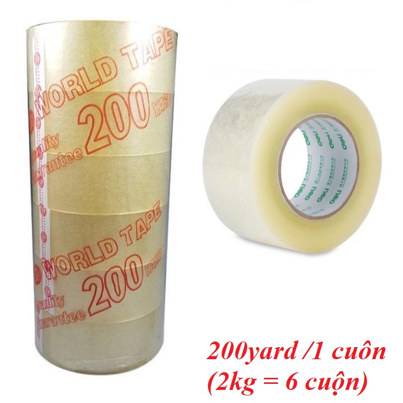 OEM VB 19185 băng keo trong 200yard /1 cuôn (2kg = 6 cuộn)