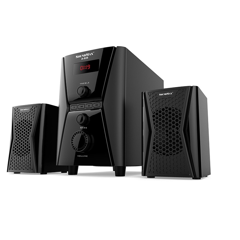 SOUNDMAX 18834 A828 LOA VI TÍNH 2.1 BLUETOOTH.20W.RCA.USB.TF Remote