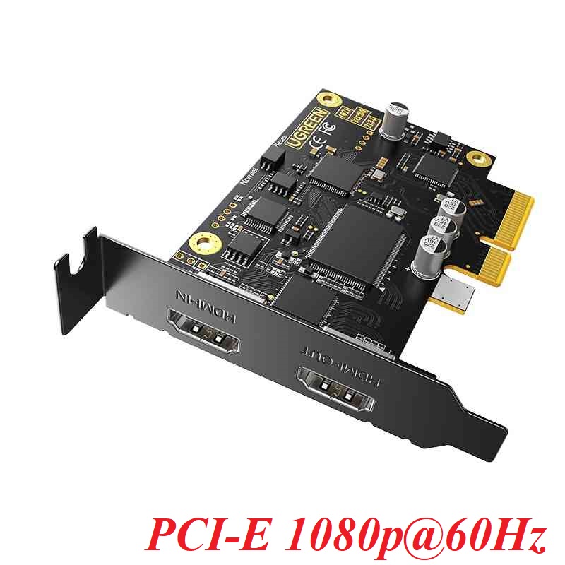 Ugreen 80689 PCIe 4K 60HZ HDMI video capture card FOR PC WITH 4X 8X 16X PCI-E SLOT suitable for SLR camera camera live recording CM542