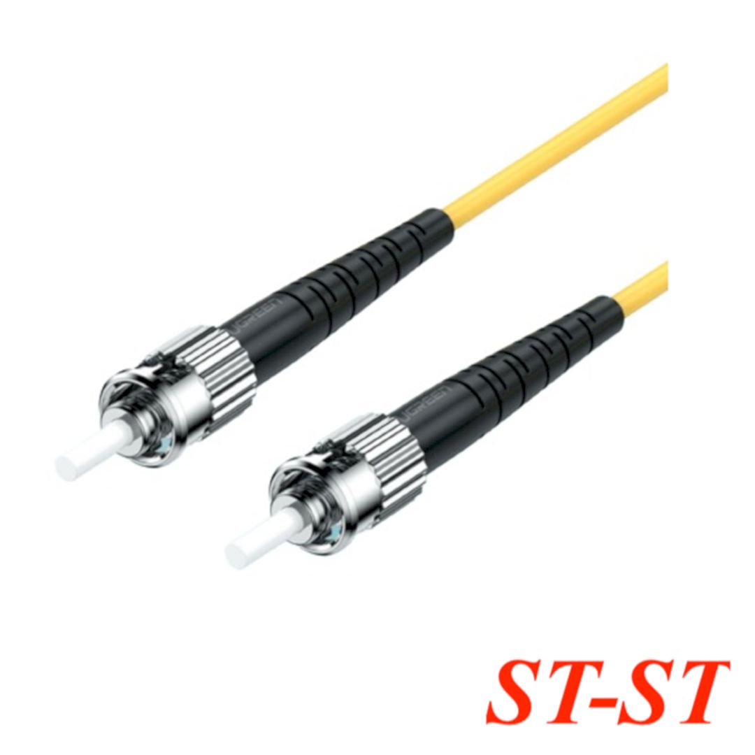 Ugreen 80518 3m yellow Fiber optic jumper ST-ST Single Mode Duplex cable NW231