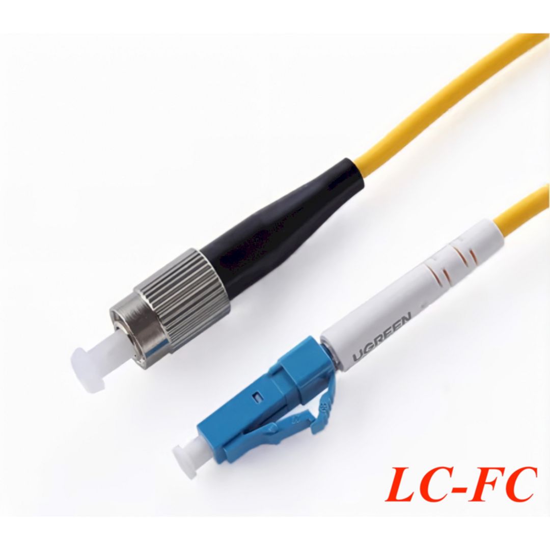 Ugreen 70800 3m yellow Fiber optic Jumper LC-FC Single Mode Simplex cable NW219