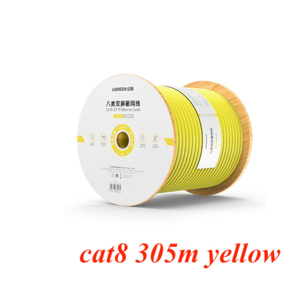 Ugreen 80426 305M CAT8 40Gbps 0.62±0.008mm Category 8 network cable double shield pure copper wire core Gigabit NW151