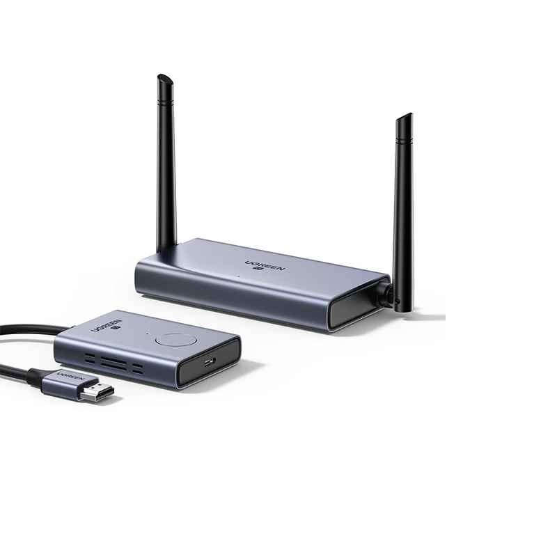 Ugreen 29463 50m dual Band Wireless HDMI Extender set including HDMI Transmitter and HDMI + vga + 3.5mm Receiver 60Mhz 5Ghz support 50633a CM506