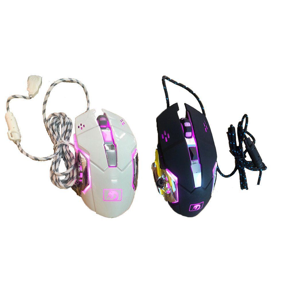 Oem 18332 MTV322 Trắng. Đen Chuột  game cao cấp đèn led