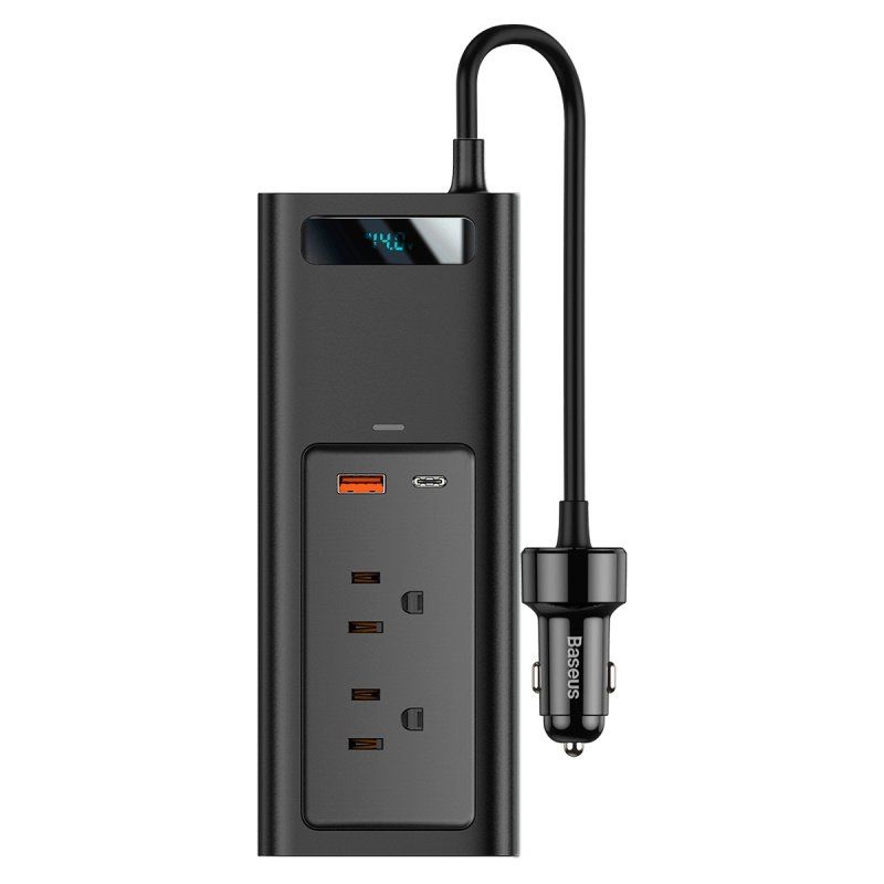 Baseus 17878 150W In-car Inverter loại 220V(CN/EU) và loại 110V(US/JPBộ sạc chuyển nguồn điện ô tô