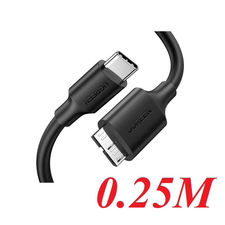 Ugreen 90995 0.25m USB type C to Micro B Cable M - M 25cm Black US312