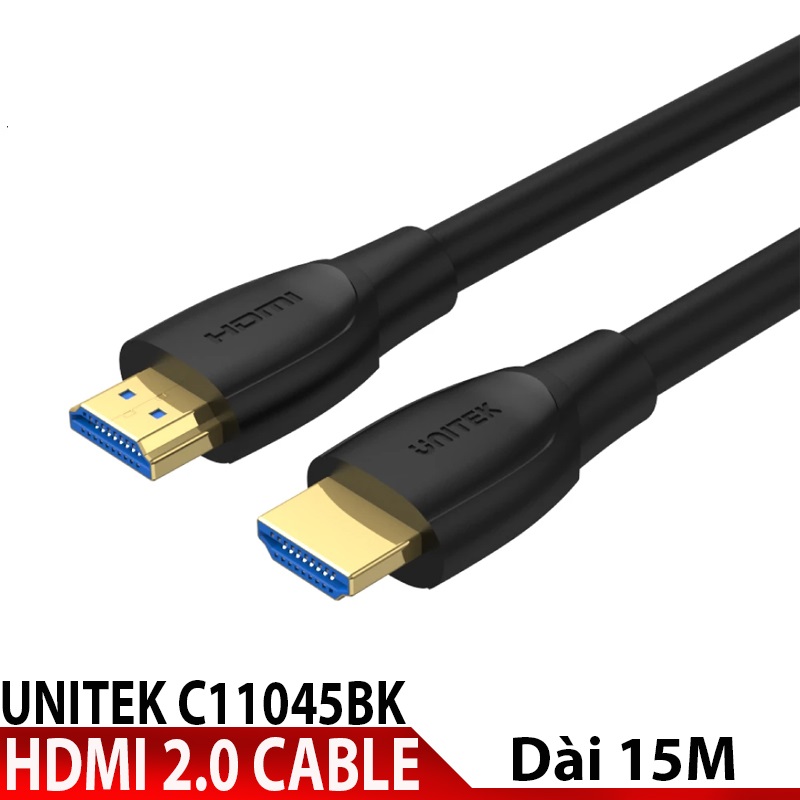 Unitek  11045 C11045BK Dài 15M Chính Hãng Cáp HDMI 2.0 4K 60Hz