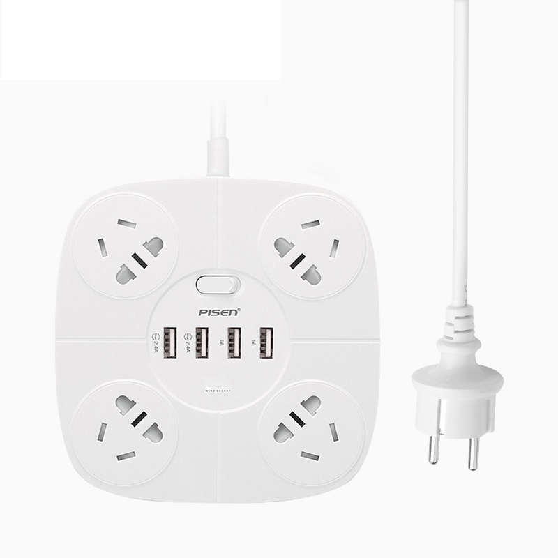 Pisen 14444 KY-44 4USB - 4 AC Ổ cắm điện thông minh, đa năng