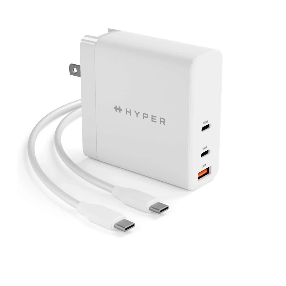 Hyper 14040 HIG140 Bộ sạc cáp 140W HyperJuice Gan PD 3.1/PPS with 2m USBC cable + adapter