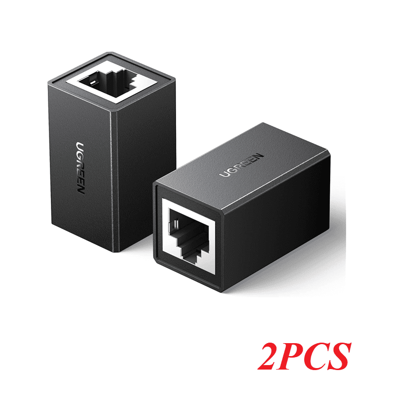 Ugreen 90821 màu đen 2 chiếc/túi Đầu nối RJ45 cho dây mạng