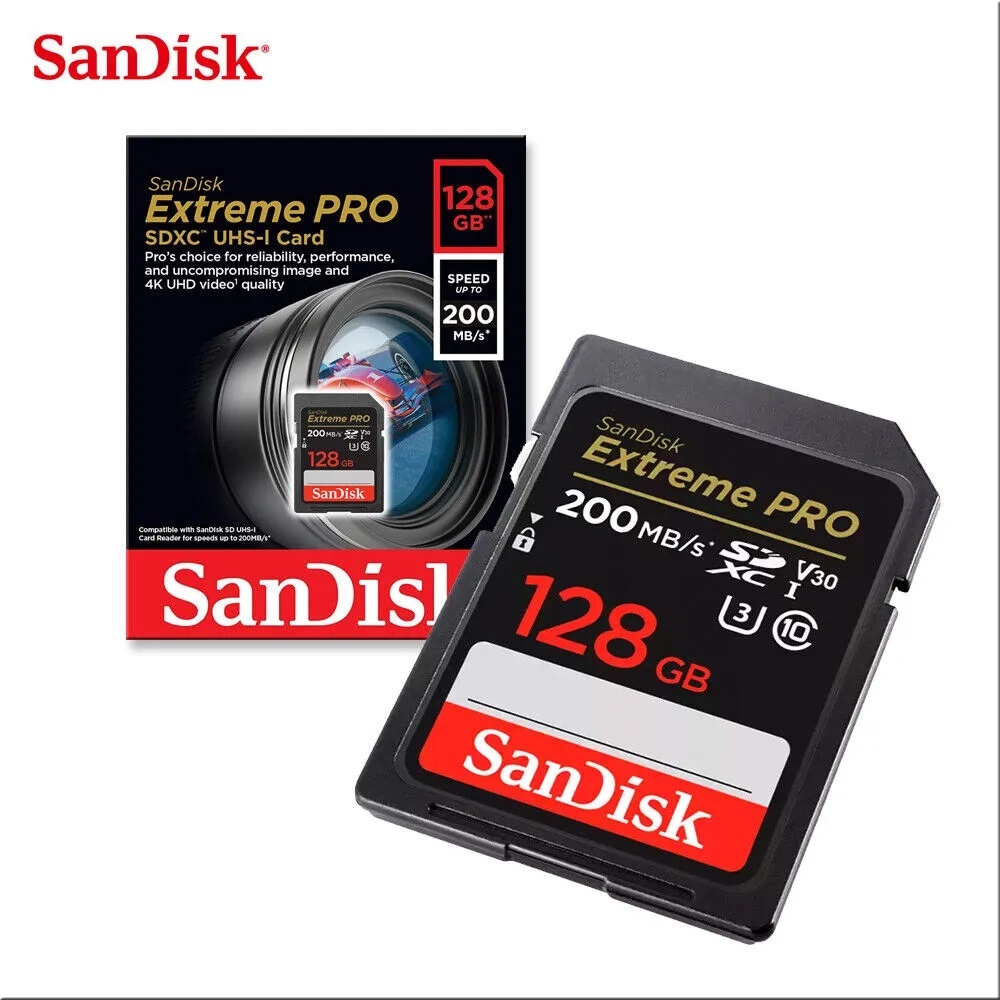 Sandisk 27829 128gb SD Extreme Pro 200mb V30 thẻ nhớ SD Extreme Pro