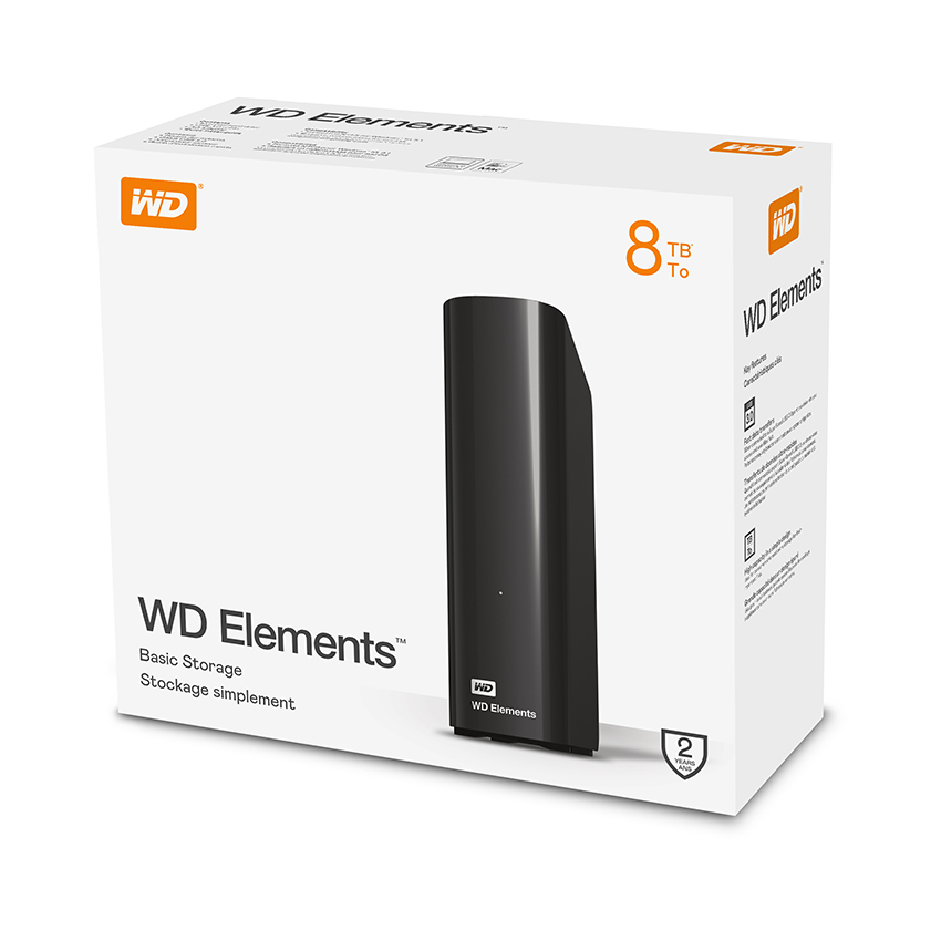 WD 28239  8TB GN Element s 3.5 uSB 3.0 màu đen