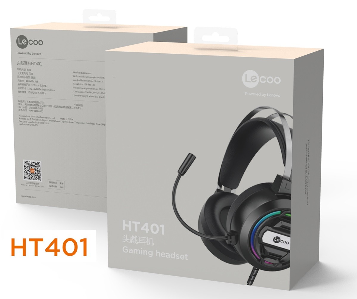 Oem-dh 26856 HT401 USBTai nghe Gaming có dây lecoo