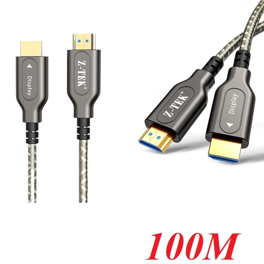 Z-TEK 17010 ZY356 100m Cáp HDMI 2.0 Optical hỗ trợ phân giải 4K