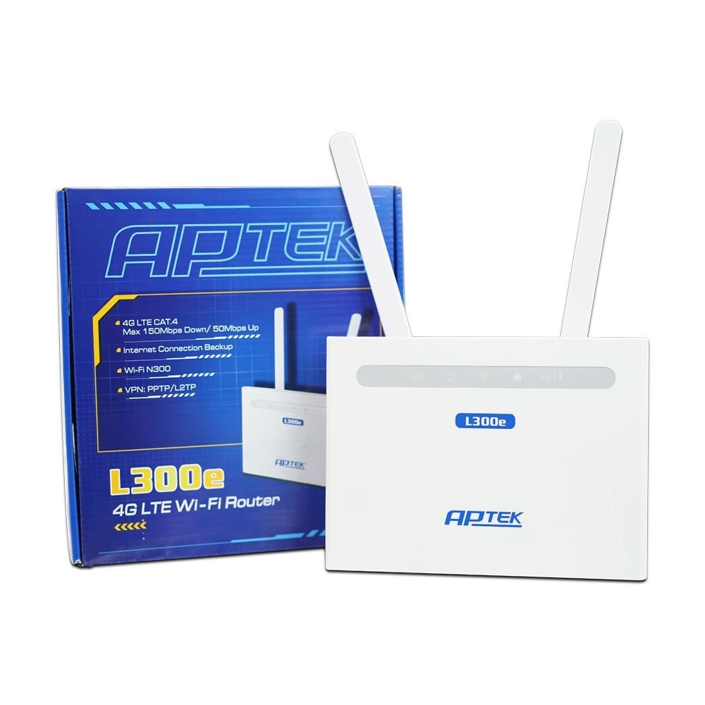 APTEK 17007 L300e- Router 4G/LTE WiFi chuẩn N 300Mbps