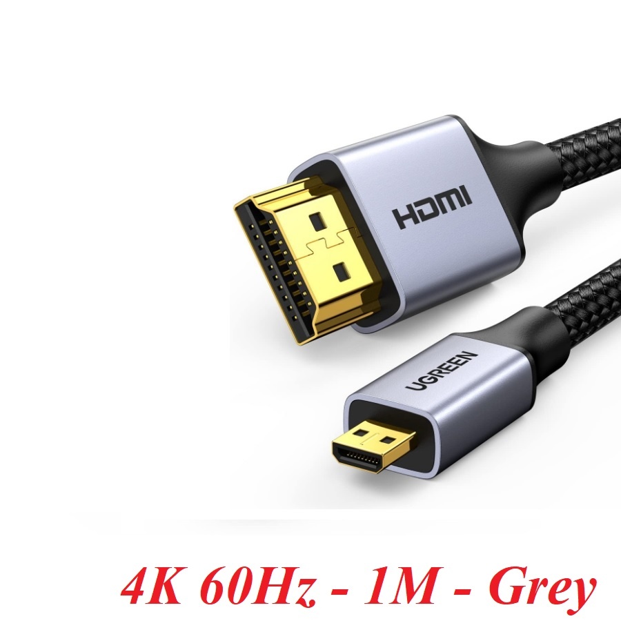 Ugreen 10550 1M 4k 60hz Micro HDMI to HDMI Male Cable HD109