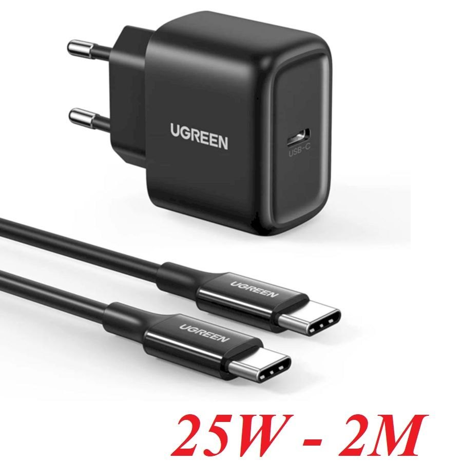 Ugreen 50581 Pd 25W Eu Black Fast Charging Power Adapter CD250