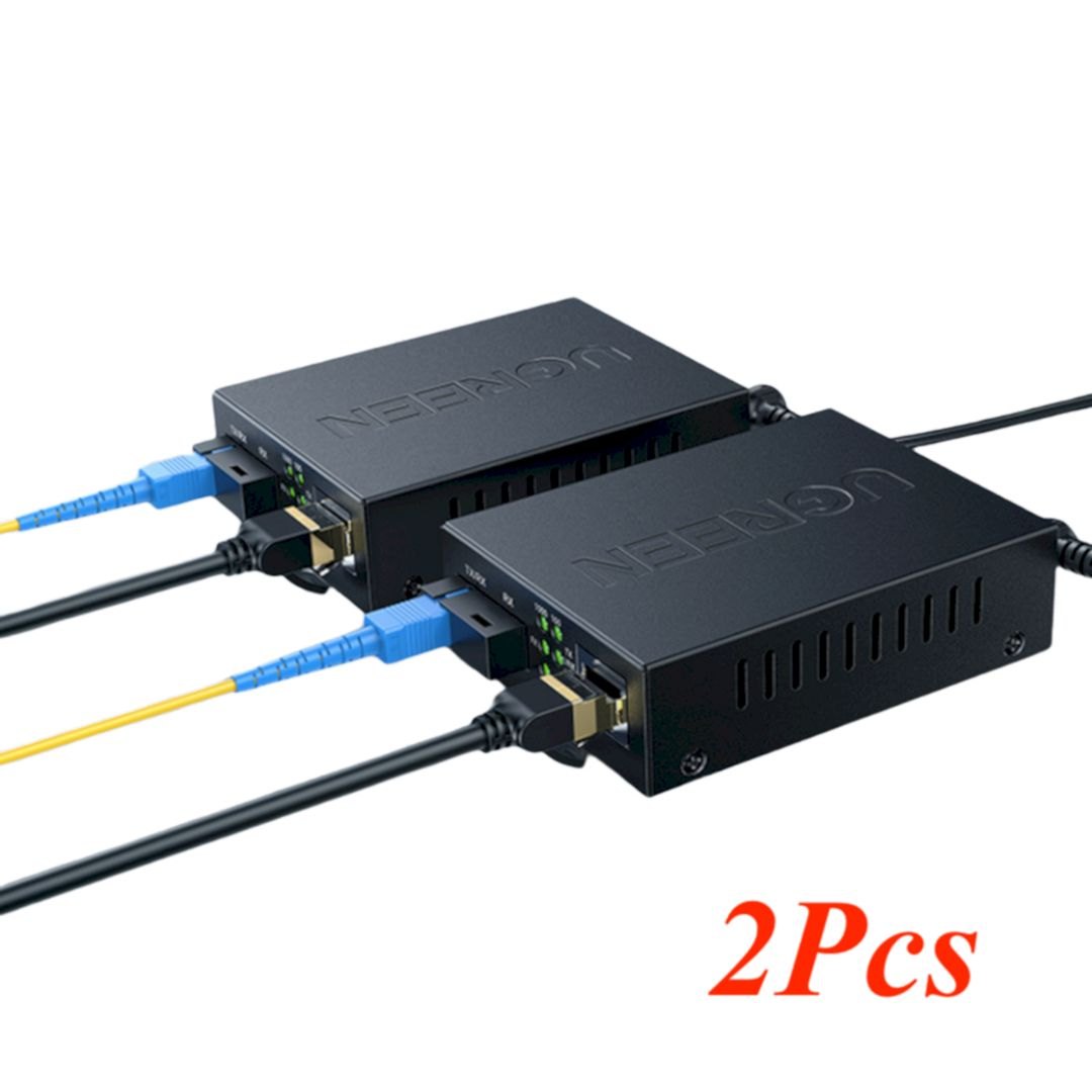 Ugreen 80170 2PCs Gigabit Simplex Single Mode Fibrer optic Transceiver CM330