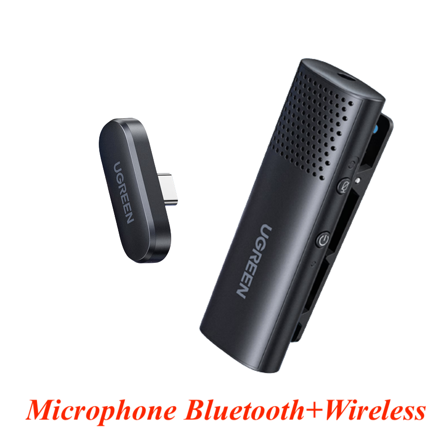 Ugreen 30755 bluetooth microphone suite type c direct plug into mobile phone wireless for vlog interview short video recording cm476