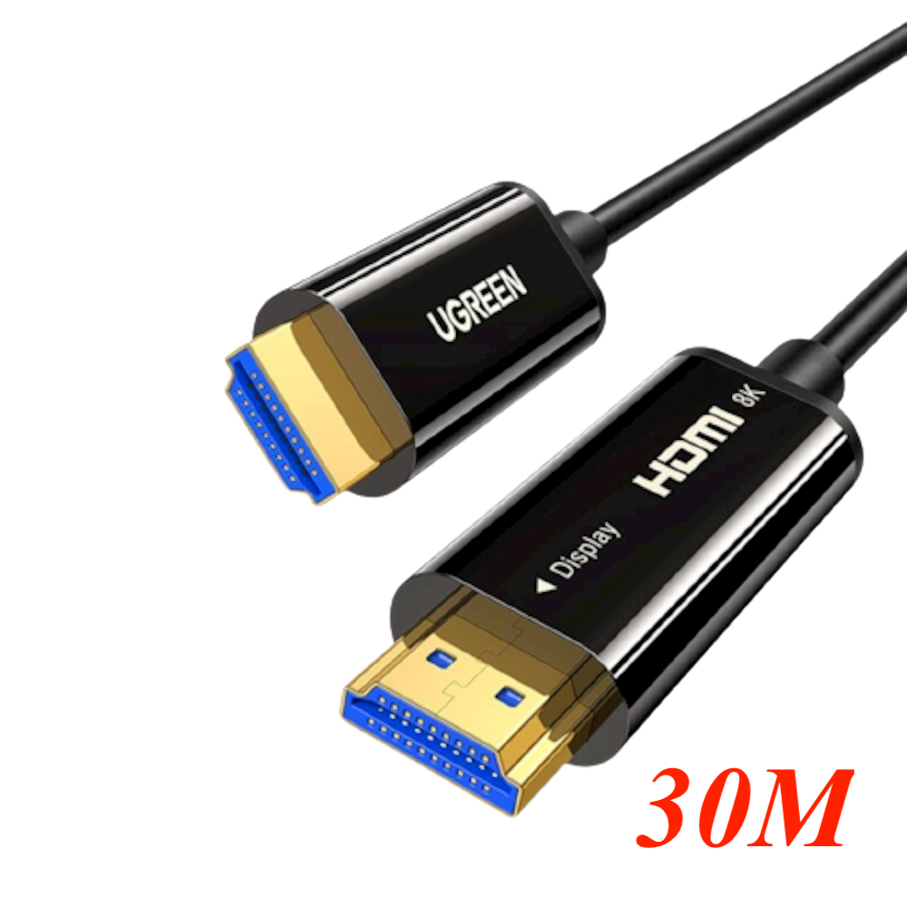 Ugreen 80409 30M 8K60Hz 4K120Hz Fiber Optic HDMI 2.1 Male to Male Cable HD141