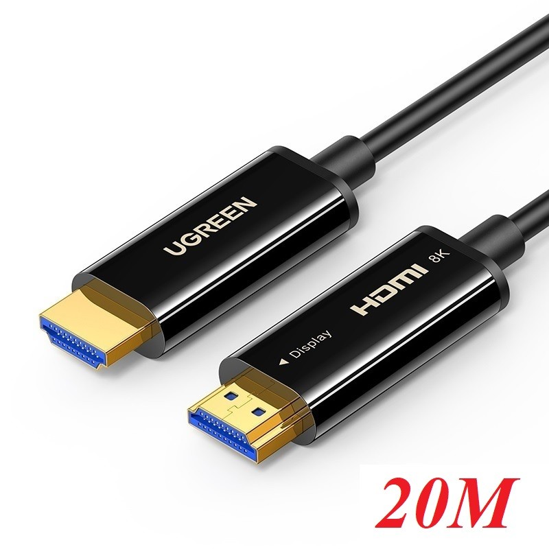 Ugreen 80408 20M 8K60Hz 4K120Hz Fiber Optic HDMI 2.1 Male to Male Cable HD141