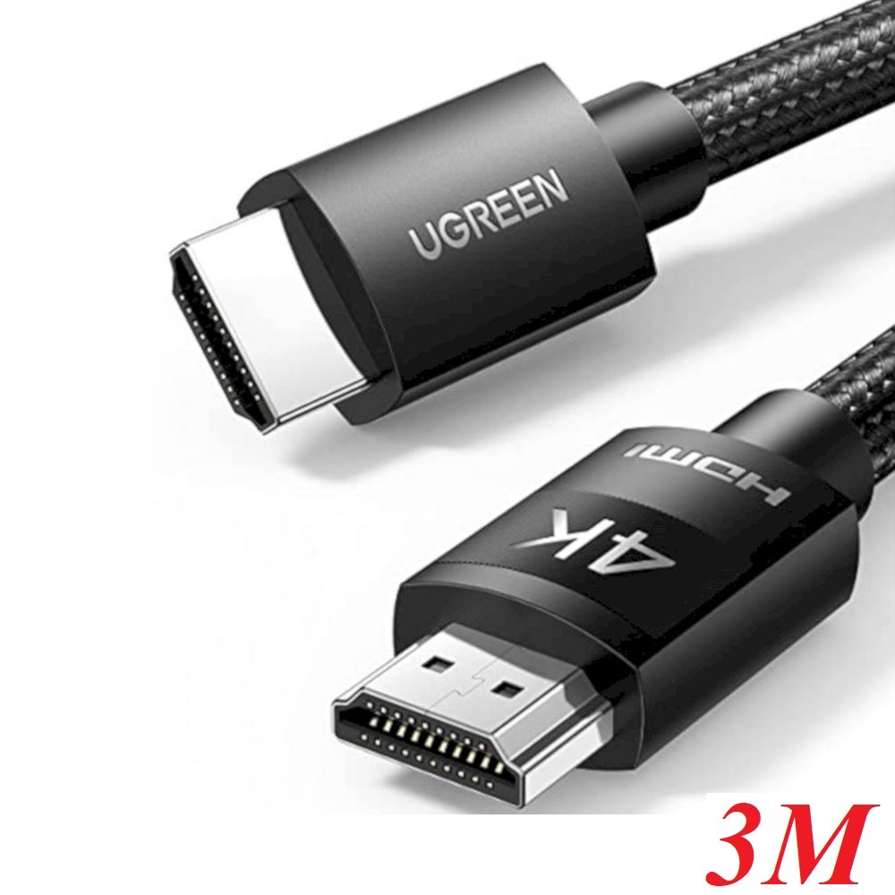 Ugreen 40102 3M 4K 60Hz Hdmi Cable Male To Male Braided HD119