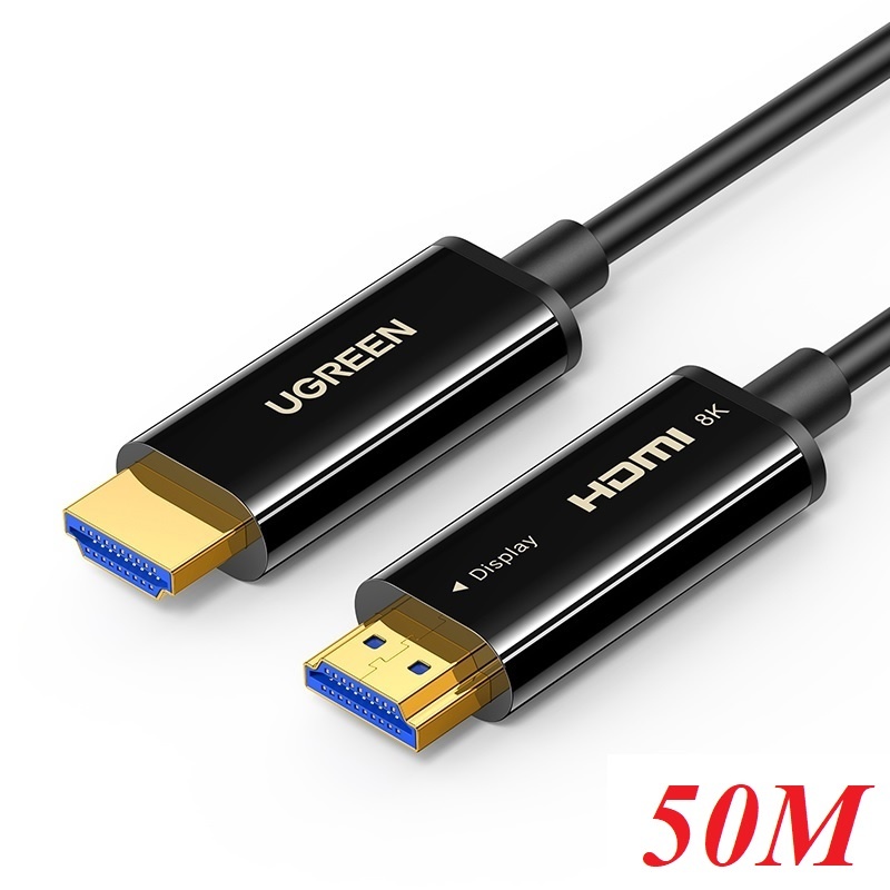 Ugreen 50500 50M 8K60Hz 4K120Hz Fiber Optic HDMI 2.1 Male to Male Cable HD141