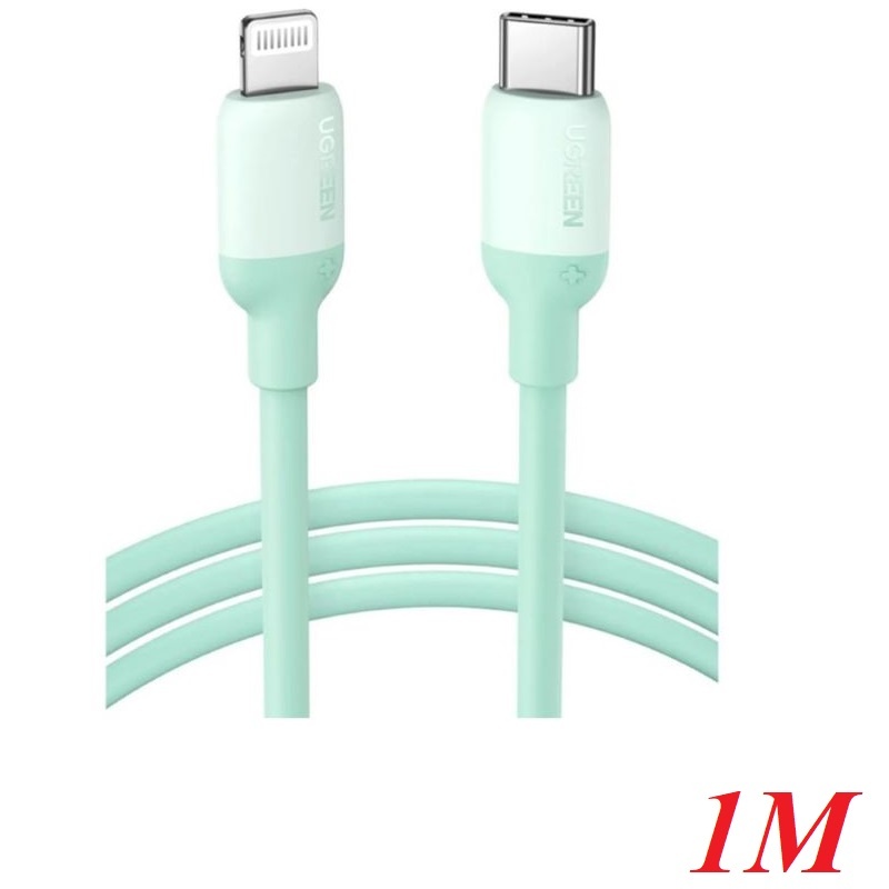 Ugreen 20308 1M Mfi Green Usb Type C To Lightning Silicone Cable US387
