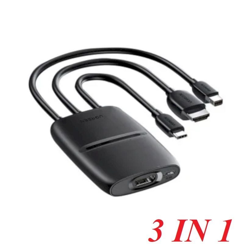 Ugreen 20484 Hdmi + Mini Dp + Usb Type C To Hdmi Converter CM437