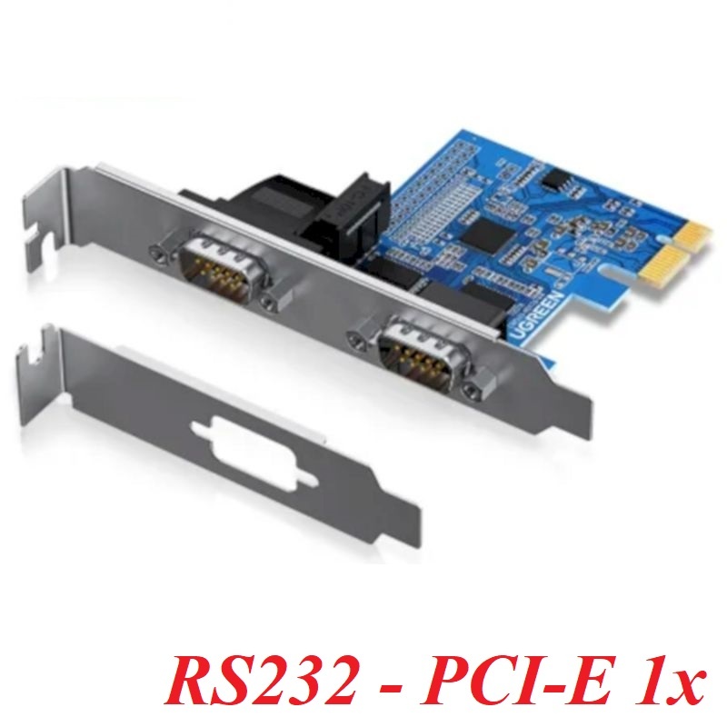Ugreen 80116 PCI-E to RS232 dual serial port adapter card to COM 9-pin interface expansion multi-serial cm336