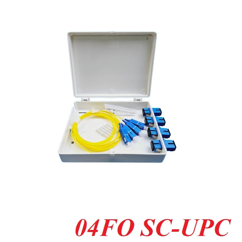 oem 17343 Hộp ODF FTTH 4FO Hộp phối quang , phụ kiện SC/UPC ko kèm khay