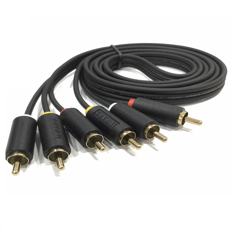 M-PARD 17544 V0004 15M Cáp loa 3 đầu bông sen RCA ra 3 đầu bông sen RCA