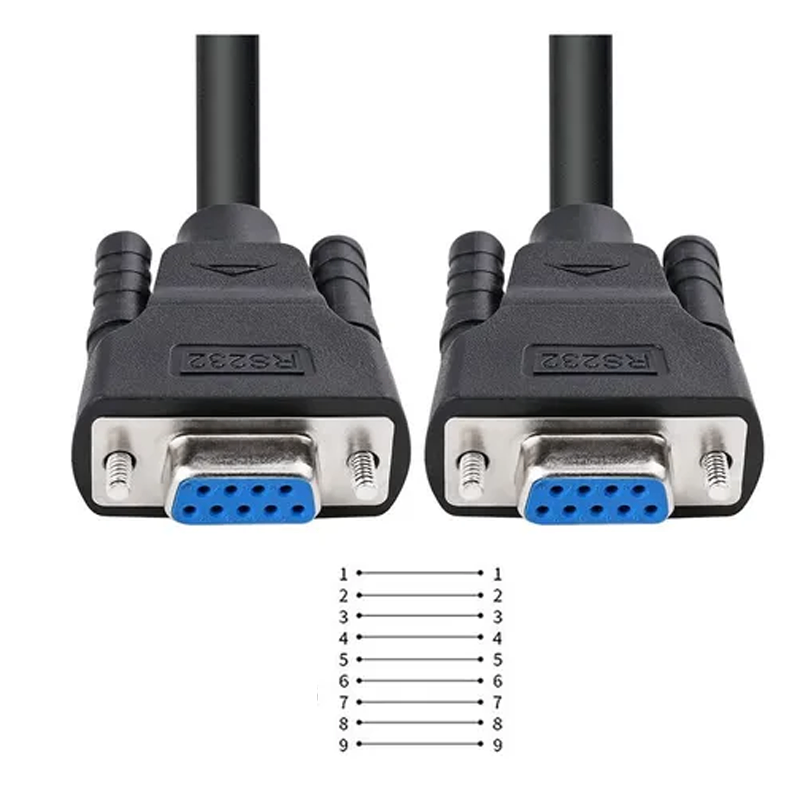 Dtech DT-9005C 1.5m Cáp nối dài DB9 RS232 F/F 2 đầu cái nối thẳng