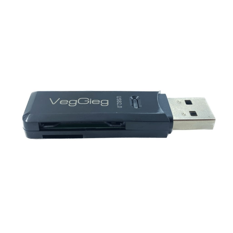 Veggigeg V-C202 2 in 1 Đầu đọc thẻ USB 2.0 SD và TF 12405