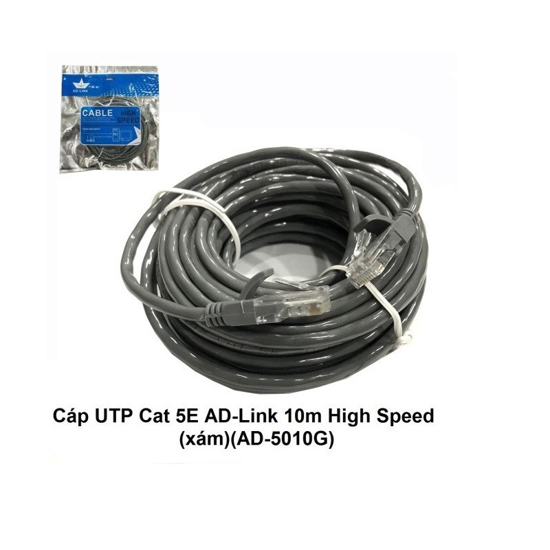 AD-Lin 12332 AD-5010G Cáp UTP Cat 5E 10m