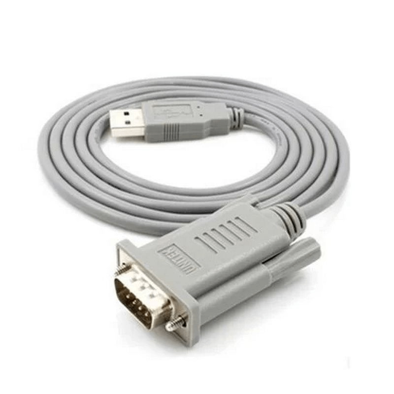 Unitek Y-1050 màu xám 1.5m USB to RS232 Dây cáp USB 2.0 ro RS232 DB9 đầu dương 9 chân 12897