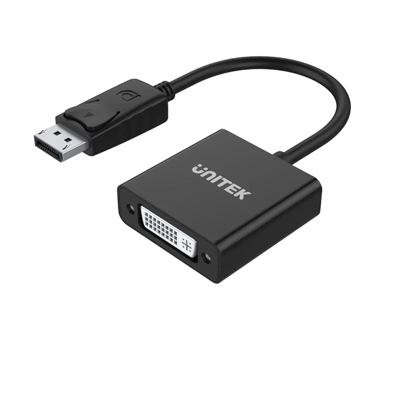 Unitek Y-6343BK Màu đen 15cm Cáp chuyển Displayport sang DVI, hỗ trợ 1920x1080