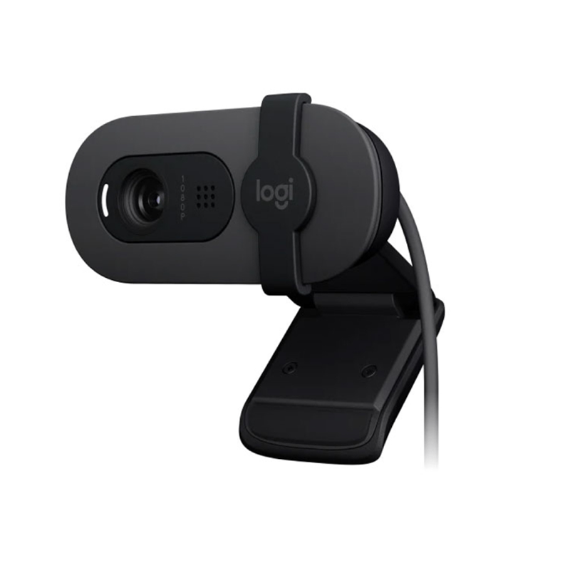 Logitec BRIO 100 Full HD 1080p 2MP màu đen Webcam tích hợp Micro , cáp kết nối chuẩn USB A dài 1.5m 12246