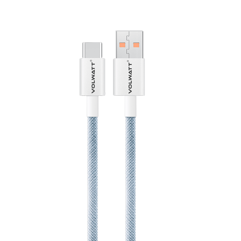 Volwatt 28928 1M 20v 5A 100w màu trắng USB-A to Type-C Cáp sạc siêu nhanh và truyền dữ liệu GE-061-AC