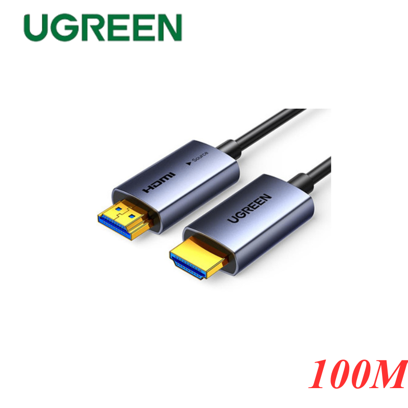 Ugreen 45512 100m 2.0 4K@60Hz sợi quang AOC Fiber HDMI Cable 100m HD178