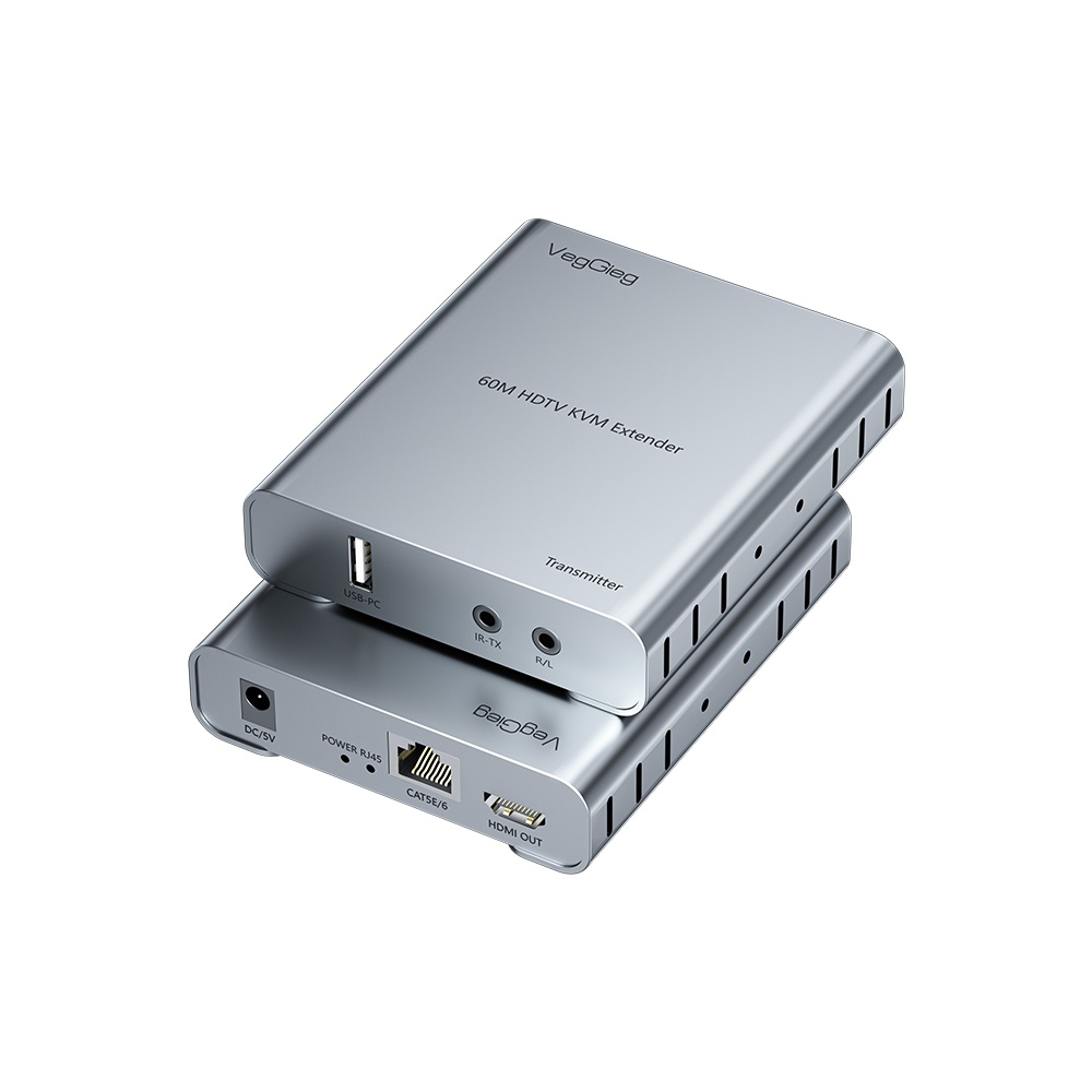 Veggieg 28995 Bộ Chuyển Đổi HDTV Sang Lan 60M USB KVM Veggieg V-HD010
