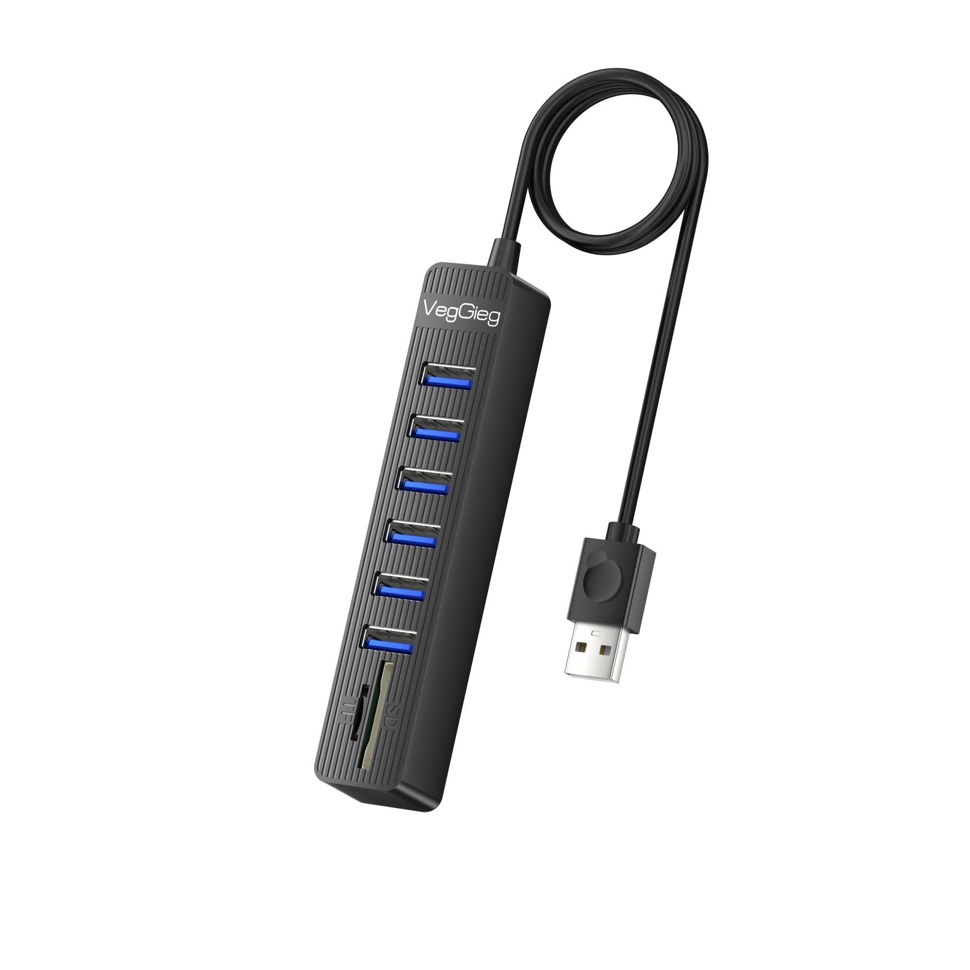 VegGieg 27156 Bộ chia USB 8 trong 1 VegGieg V-C306
