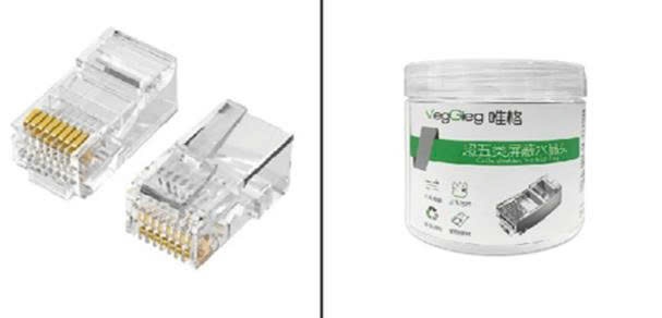 VegGieg 29386 Đầu nối mô-đun không được che chắn RJ45 Cat6e 8P8C VegGieg V-E008