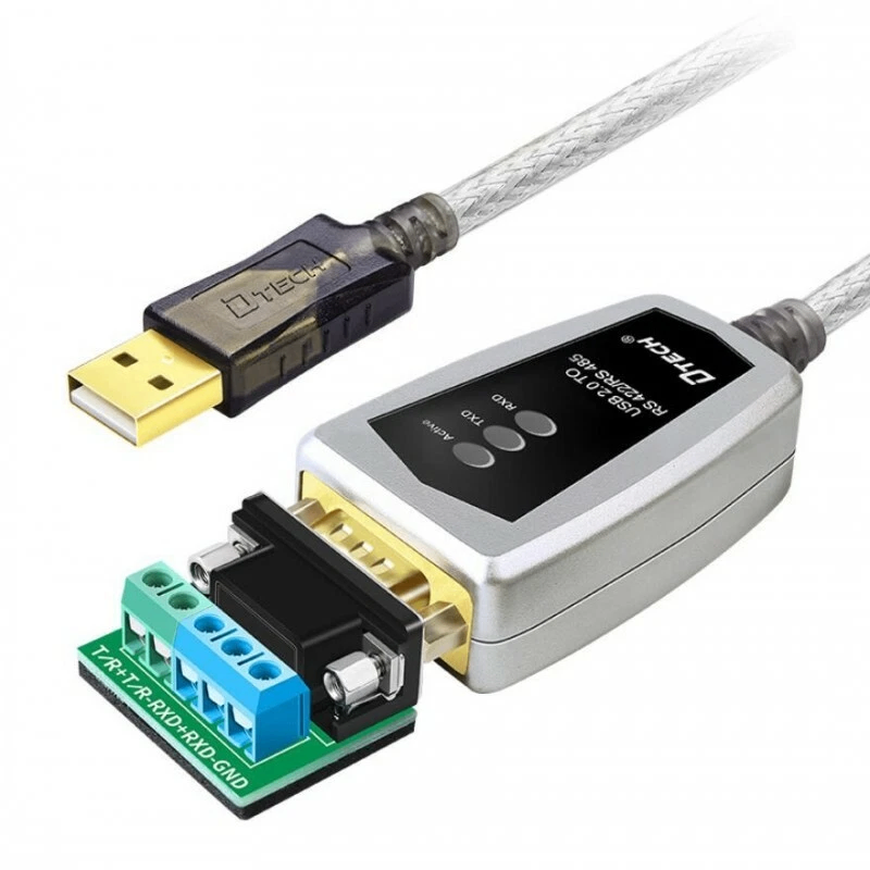 DTECH 17275 DT-5019 1.2mCáp Chuyển Đổi USB Sang RS485 RS422