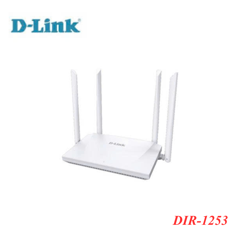 Dlink 28563 Thiết bị thu phát sóng Wi-Fi sử dụng mạng nội bộ không dây ở băng tần 2.4GHZ và truy nhập vô tuyến băng tần 5 GHz (chuẩn AC1200, 4 cổng lan 1000M + 1 cổng wan Gigabit) D-Link DIR-1253