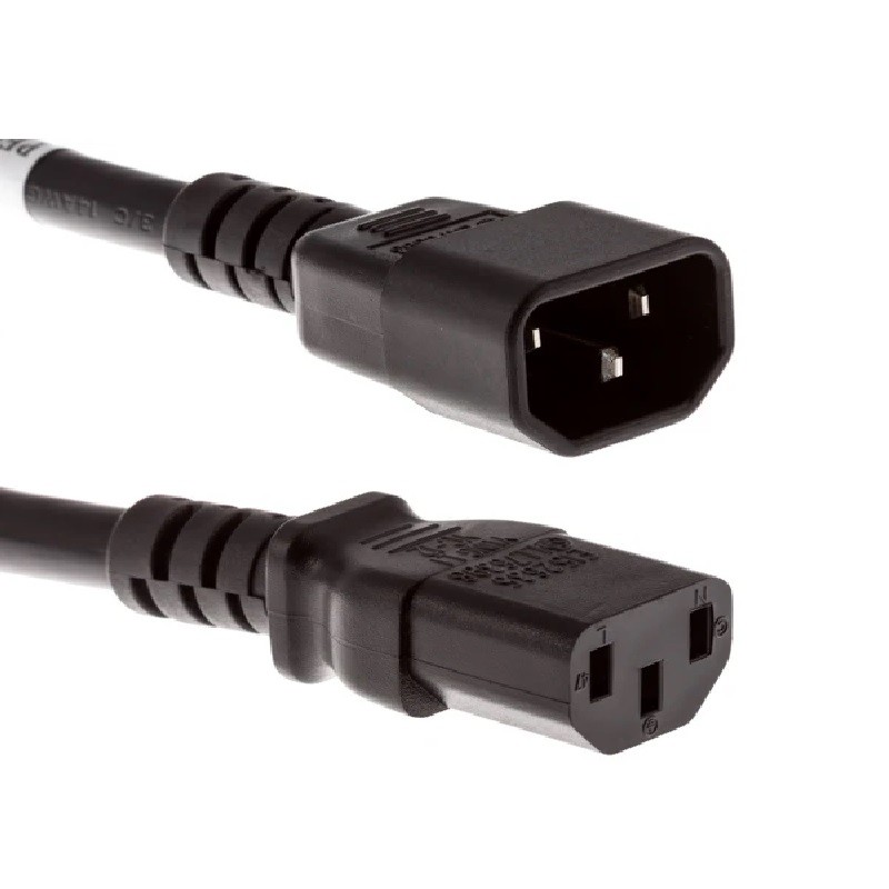 OEM 27977 2M màu đen Lõi Đồng Dây nguồn C13 C14 lõi 3x1,5mm