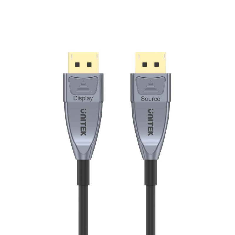 Unitek 28839 30m 1.4 Fiber Optic 8K@60Hz Cáp DisplayPort 1.4 Sợi Quang dài 30m hỗi trợ 8K@60Hz 32.4Gbps C1619GY